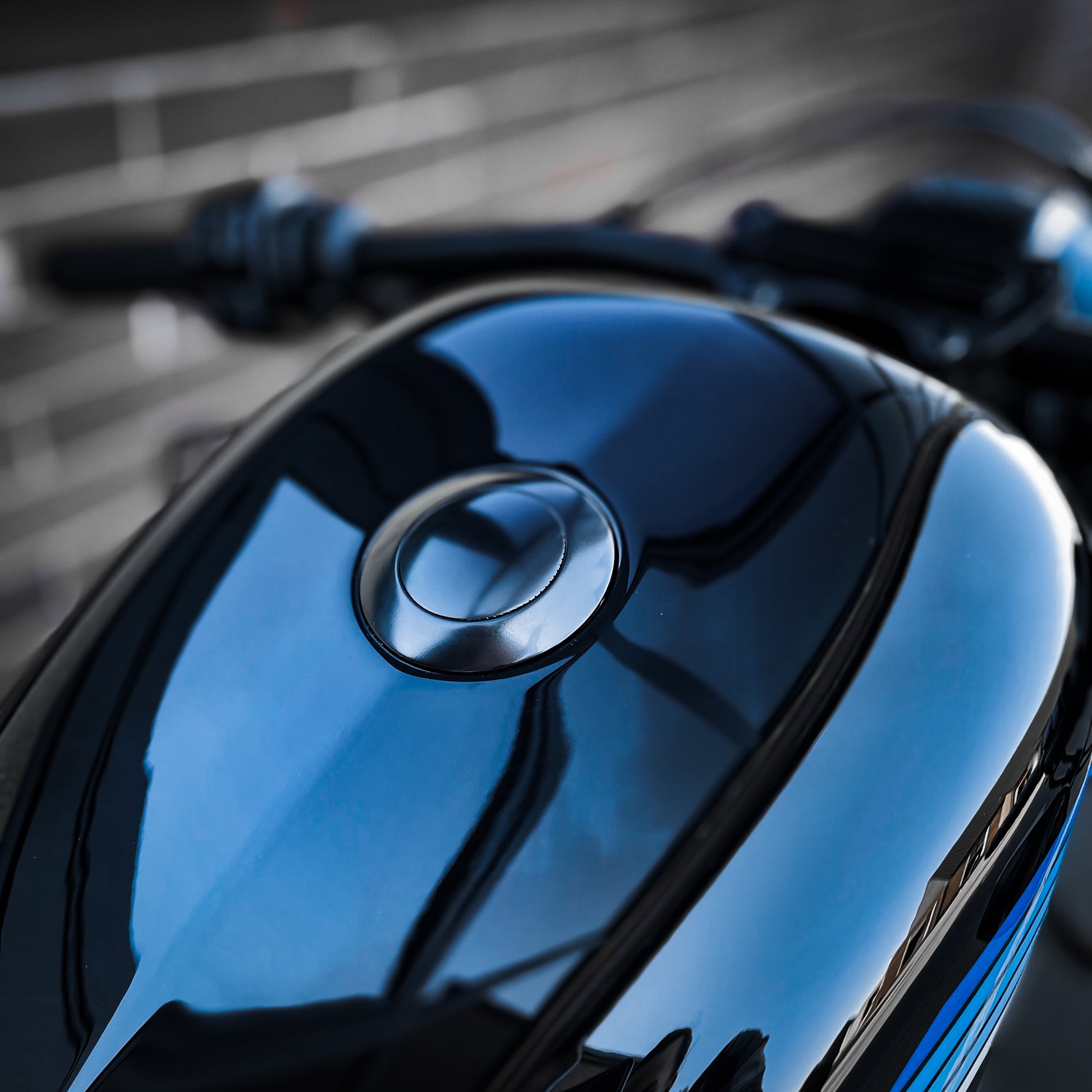 Black Flush Mount Pop Up Vented Fuel Tank Gas Cap Fit For Harley Screw In Type E - Foto 2