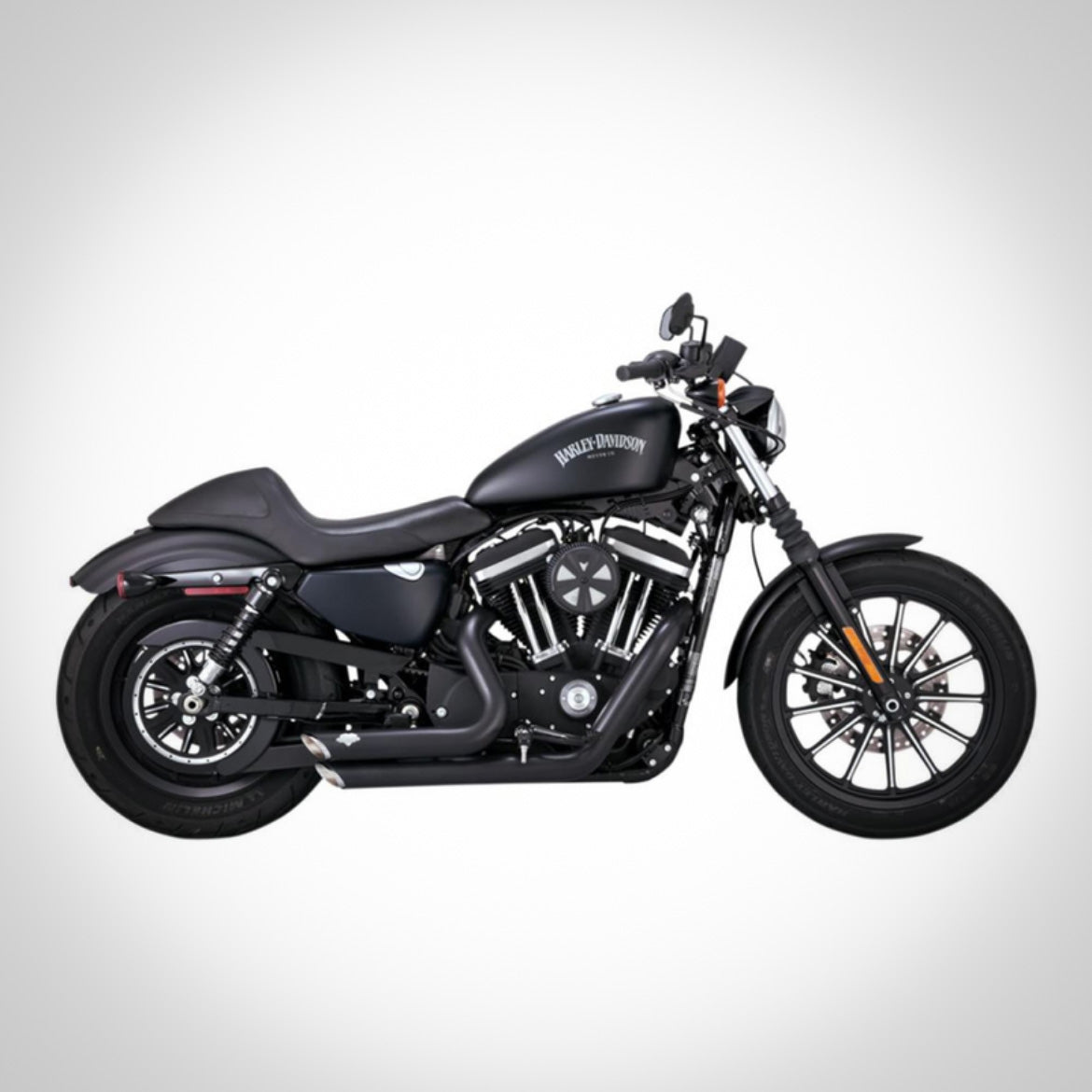 Vance and hines side deals shots sportster